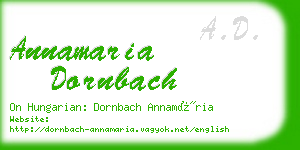 annamaria dornbach business card